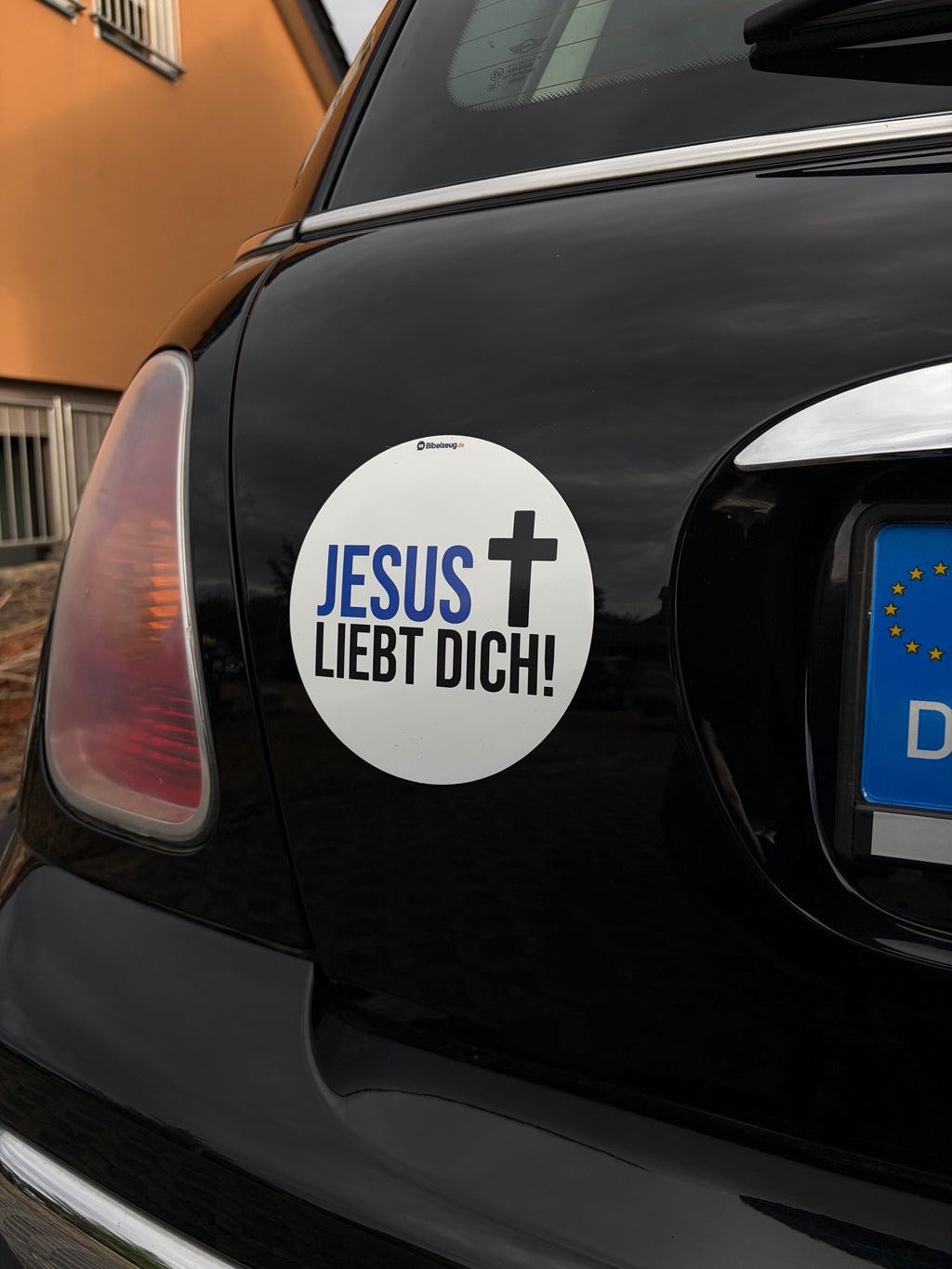 Christlicher Automagnet "Jesus liebt dich" – ohne Kreuz