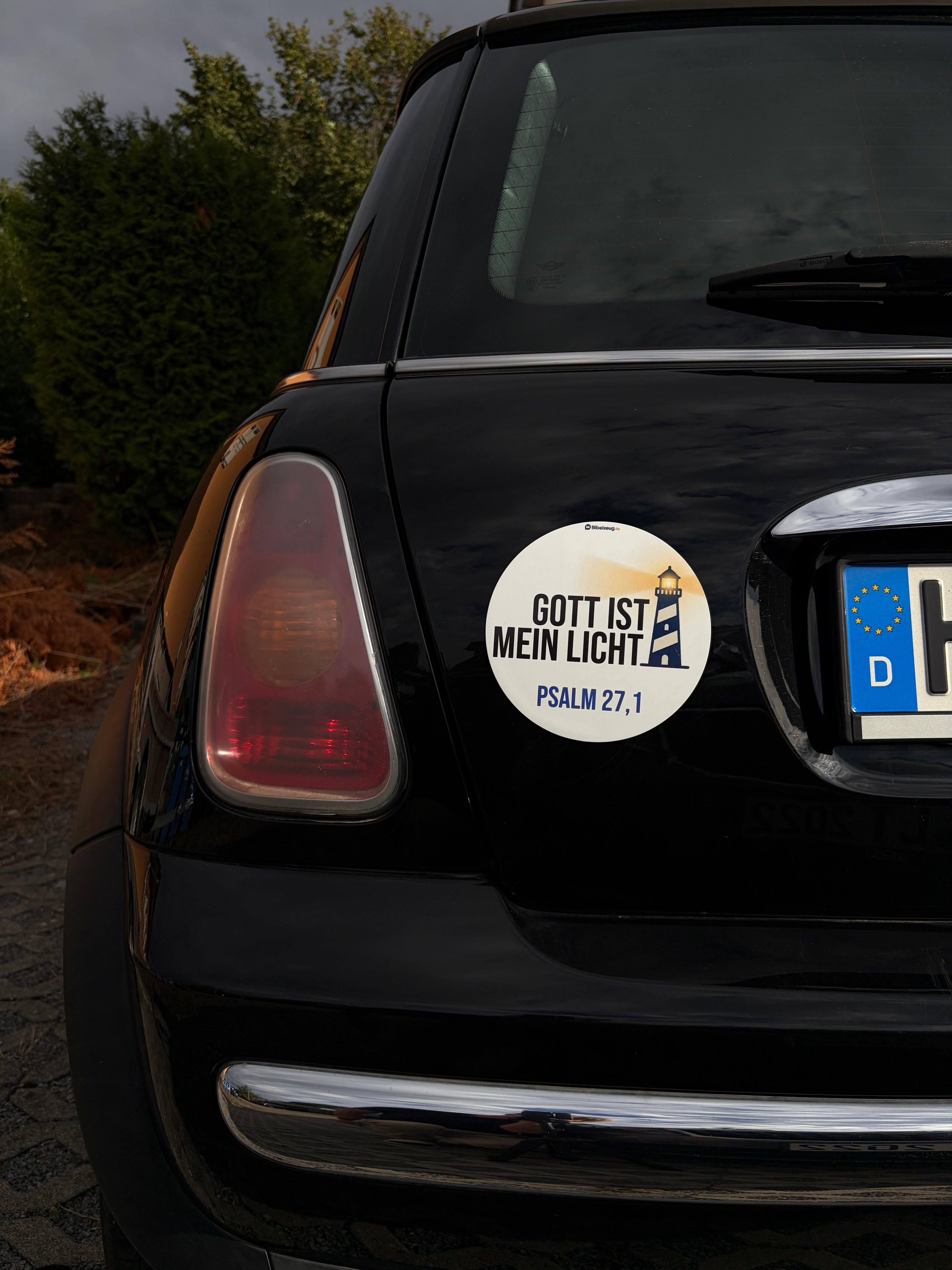 Christlicher Automagnet – "Gott ist mein Licht"
