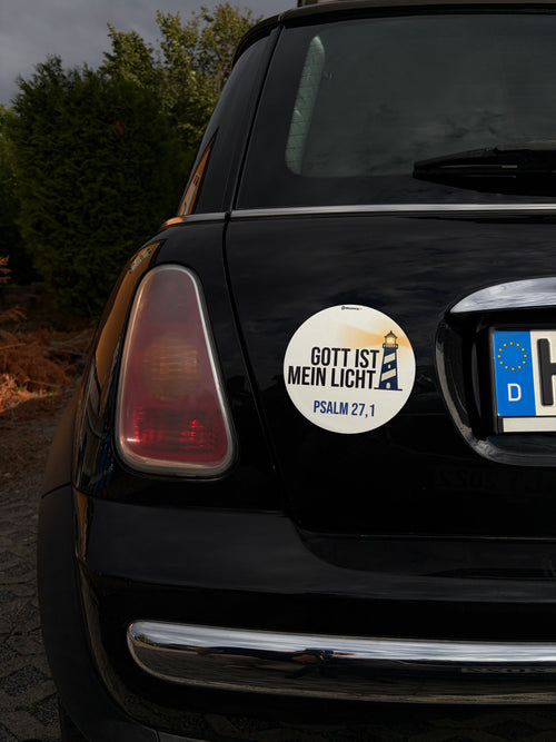 Christlicher Automagnet – "Gott ist mein Licht"