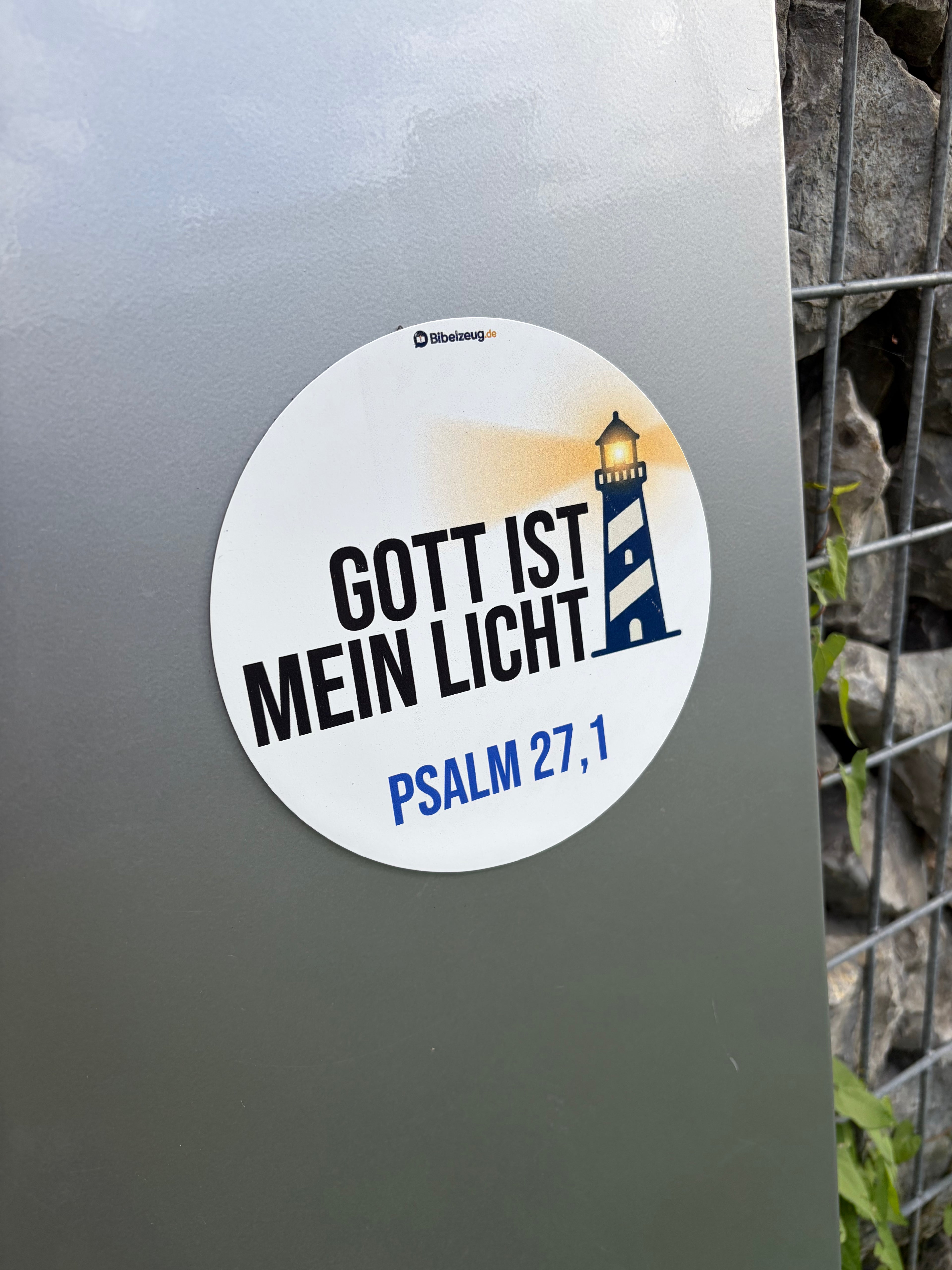 Christlicher Automagnet – "Gott ist mein Licht"
