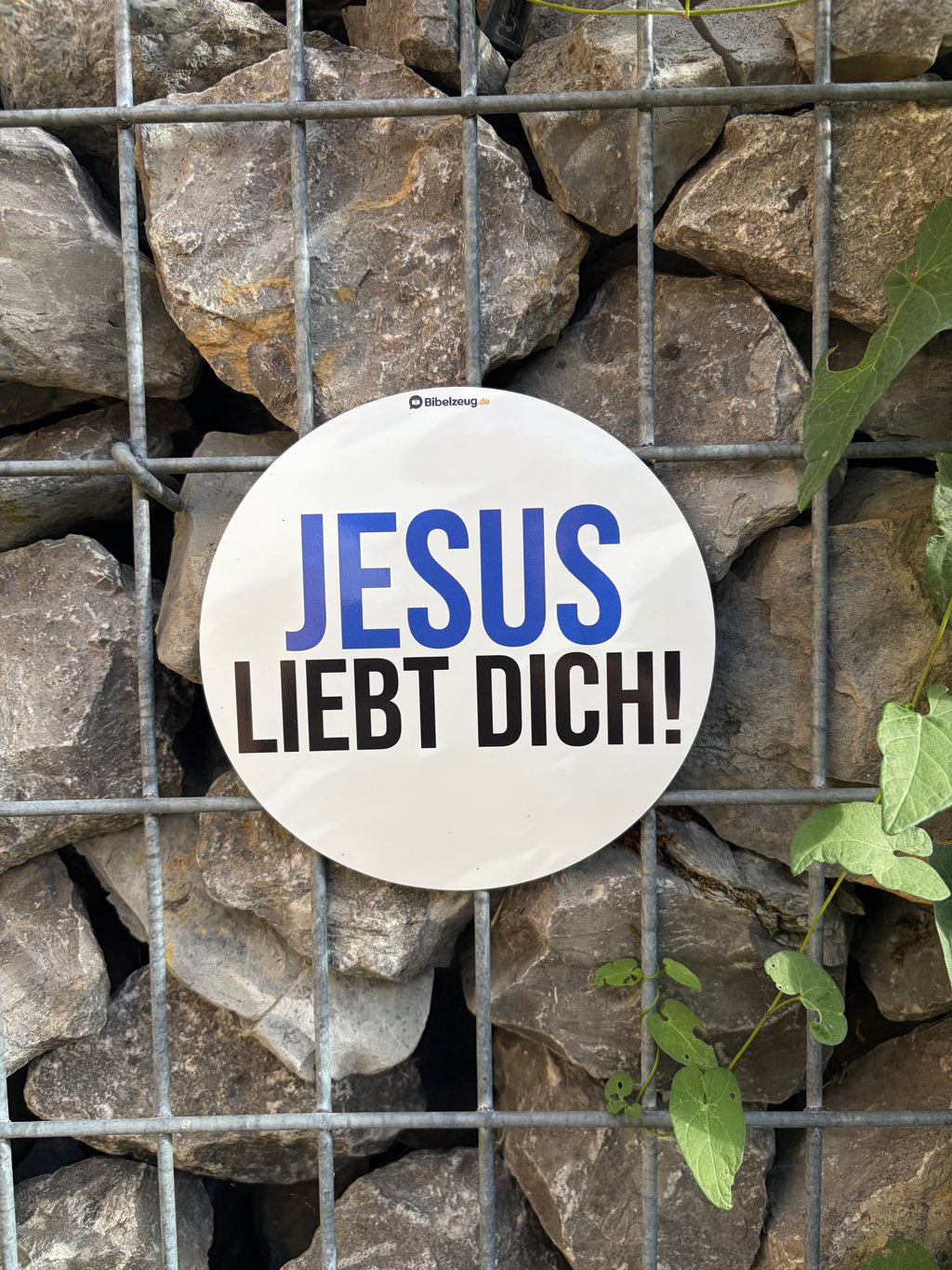 Christlicher Automagnet "Jesus liebt dich" – ohne Kreuz
